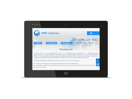 Сайт для МФО, МКК или МФК