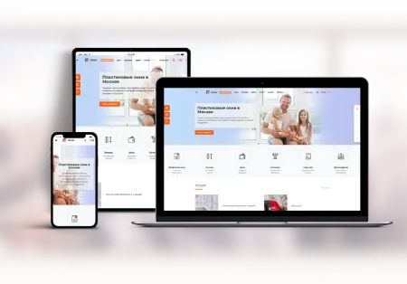 PR-Volga: Пластиковые окна. Готовый корпоративный сайт