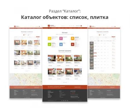 Современный адаптивный сайт агентства недвижимости