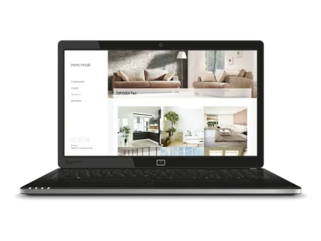 Простой адаптивный сайт по ремонту и строительству