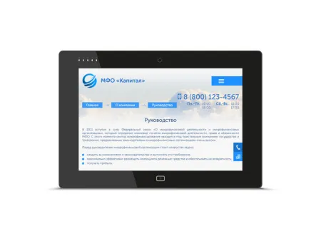 Сайт для МФО, МКК или МФК