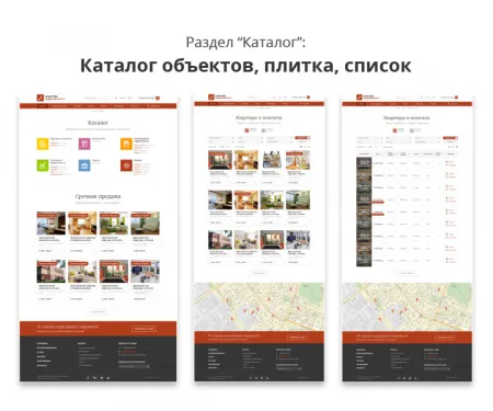 Современный адаптивный сайт агентства недвижимости Pro