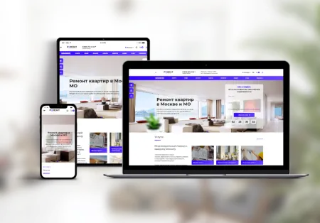 PR-Volga: Ремонт квартир. Готовый корпоративный сайт